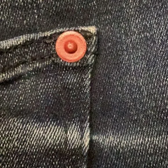 Spanx Medium Blue Wash Size 28 Women 5 Pocket Stretch Denim Straight Leg Jeans - Picture 5 of 12